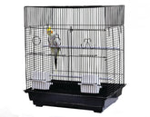 Small Bird Flat Top Cage, 18"x14", Black